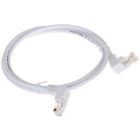 Patchcord RJ45/1.0-KK/W biały kat.5e 1.0m