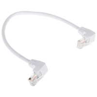 Patchcord RJ45/0.25-KK/W biały kat.5e 0.25m