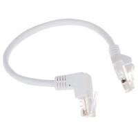Patchcord RJ45/0.25-PK/W biały kat.5e 0.25m