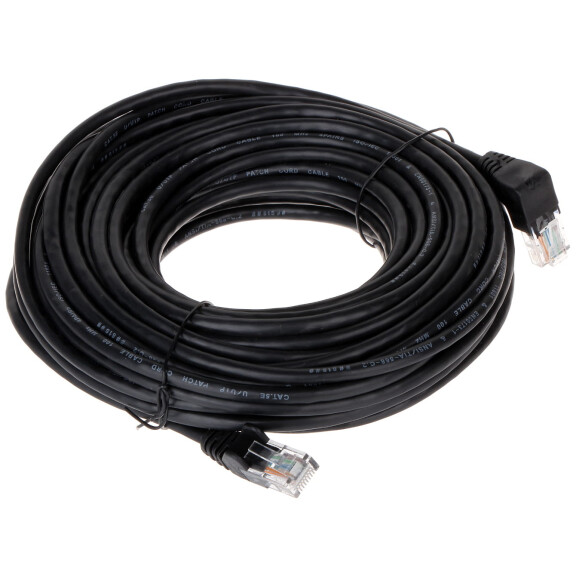 Patchcord RJ45/15-PK/B czarny kat.5e 15m