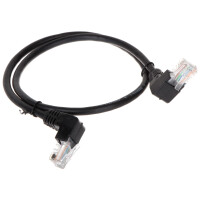 Patchcord RJ45/0.5-KK/B kat.5e czarny 0.5m