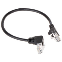 Patchcord RJ45/0.25-PK/B czarny kat.5e 0.25m