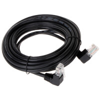 Patchcord RJ45/5.0-KK/B czarny kat.5e 5.0m