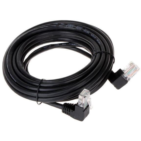Patchcord RJ45/5.0-KK/B czarny kat.5e 5.0m