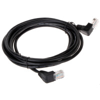 Patchcord RJ45/3.0-KK/B czarny kat.5e 3.0m