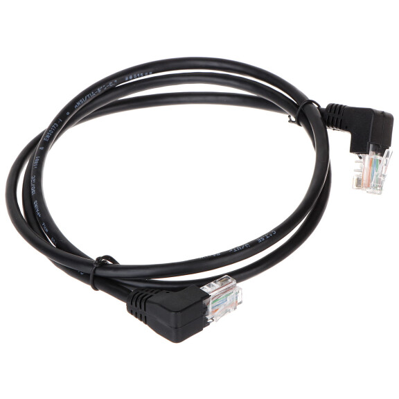 Patchcord RJ45/1.0-KK/B czarny kat.5e 1.0m