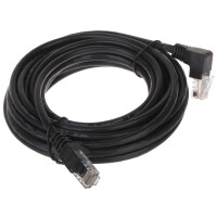 Patchcord RJ45/5.0-PK/B czarny kat.5e 5.0m