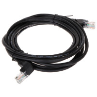 Patchcord RJ45/3.0-PK/B czarny kat.5e 3.0m