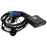 Przełącznik KVM 2x VGA + USB CS-22U