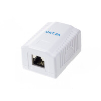 Gniazdo natynkowe kat.6A STP RJ45 pojedyncze
