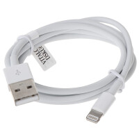 Przewód LIGHTNING-W/USB-W-1m