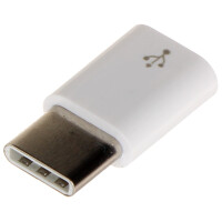 Przejście Wtyk USB-C / Gniazdo micro USB