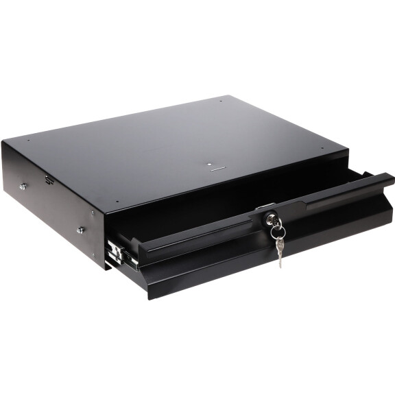 Szuflada Rack 19'' 2U 320mm Czarna RD19-2U-320B