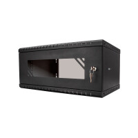 Szafa Rack 19" 4U 450mm Czarna Szkło