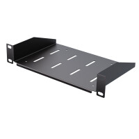Półka RACK Eco stała 1U 10" 150 mm czarna