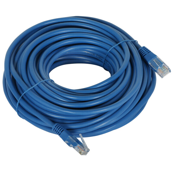 Patchcord UTP 15m kat.5e niebieski RJ45/15-BLUE