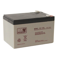 Akumulator MWL 12-12L AGM 12V 12Ah MW Power