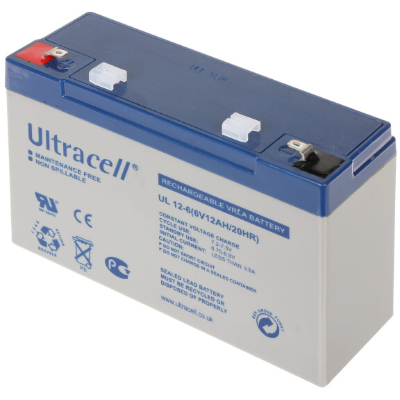 Akumulator UL 12-6 Ultracell 6V/12AH-UL