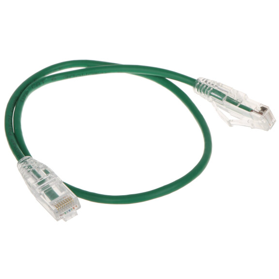 Patchcord RJ45/6/0.5-G-THIN kat.6 zielony 0.5m