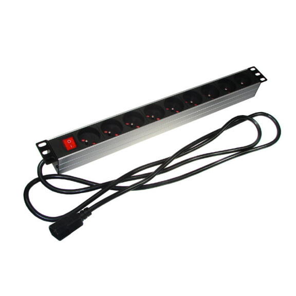 Listwa PD-9W/UPS 19'' 9 gniazd wyłącznik wtyk C14