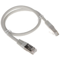 Patchcord RJ45/FTP6/0.5-GY kat.6 szary 0.5m