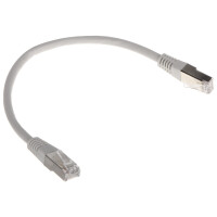 Patchcord RJ45/FTP6/0.25-GY kat.6 szary 0.25m