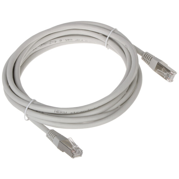 Patchcord RJ45/FTP6/3.0-GY kat.6 szary 3.0m