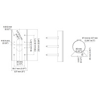 Uchwyt DS-1475ZJ-SUS(Black) czarny Hikvision
