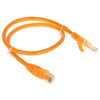 Patchcord RJ45/6/0.5-ORANGE kat6 pomarańczowy 0.5m