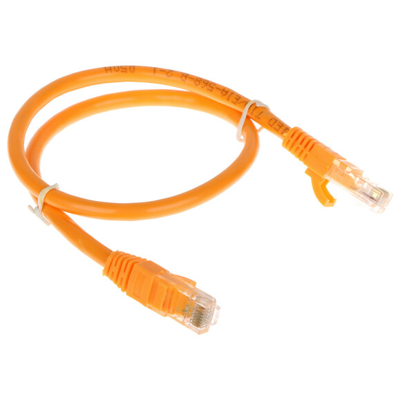 Patchcord RJ45/6/0.5-ORANGE kat6 pomarańczowy 0.5m