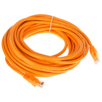 Patchcord RJ45/6/10.0-ORANGE kat6 pomarańczowy 10m