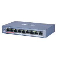 Switch Hikvision DS-3E0109P-E/M(B) 8x PoE 100 Mb/s