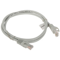 Patchcord RJ45/6/1.0-GREY kat.6 szary 1m