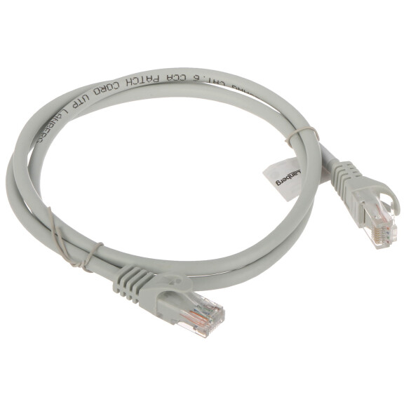 Patchcord RJ45/6/1.0-GREY kat.6 szary 1m