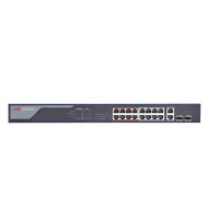 Switch PoE 16xPoE 2xGbE DS-3E0318P-E Hikvision