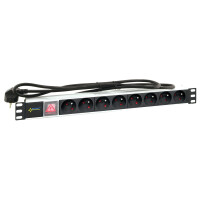 Listwa zasilająca RACK 1U Pulsar 8 gniazd RALZ