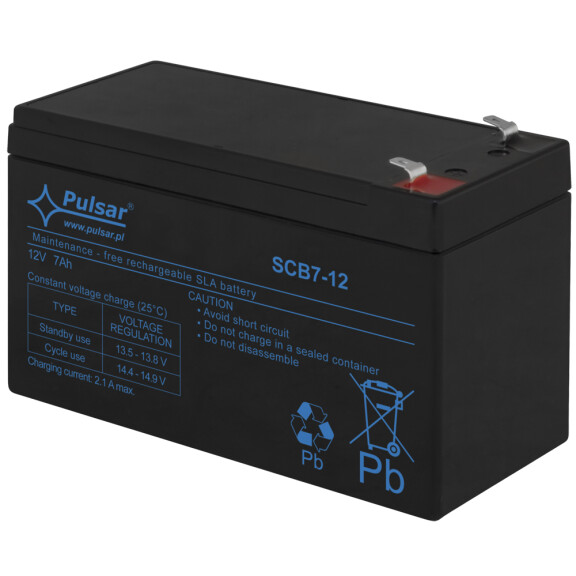 Akumulator 7Ah/12V AGM Pulsar SCB7-12