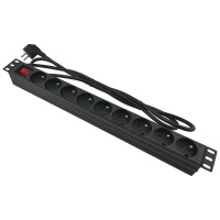 Listwa zasilająca PD-9/5M/BL 1U 19" 9 gniazd 5m