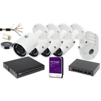 Zestaw do monitoringu 4 kamery IP 2 MPX 2.8mm