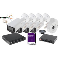 Zestaw do monitoringu 4 kamery IP 4 MPX motozoom