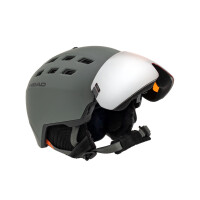 Kask snowboardowy męski z wbudowaną szybą HEAD RADAR nightgreen XS/S
