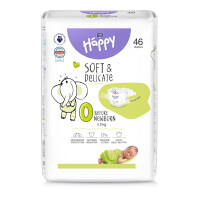 Pieluszki dla wcześniaków Bella Baby Happy 0 Before Newborn do 2 kg 46 szt.