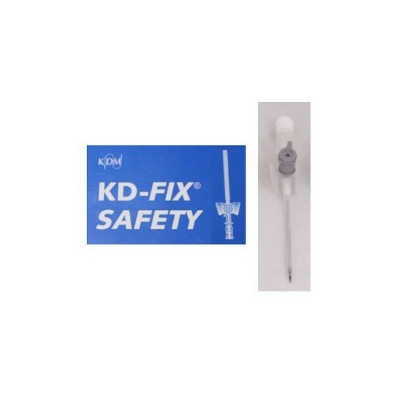 Kaniula dożylna, wenflon KD-Fix Safety G16 - 1.7x45mm 50 szt. Szary