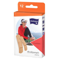 Plastry z opatrunkiem tkaninowe Classic Matopat MIX 12 szt.