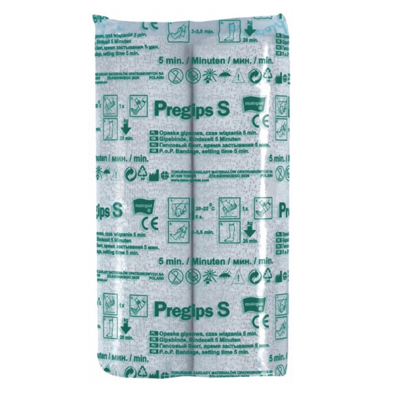 Opaska gipsowa szybkowiążąca Pregips S Matopat 14cm x 3m 2 szt.