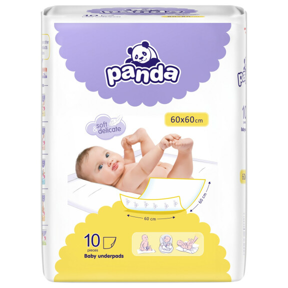 Podkłady do przewijania Bella Panda 60x60cm 60x60cm 10 szt.