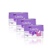 3x Wkładki urologiczne Seni Lady Super 15 szt. (15 szt., 18x37cm)