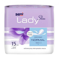20x Wkładki urologiczne dla kobiet Seni Lady Slim Normal 15 szt. (10.5x28cm, 15 szt.)