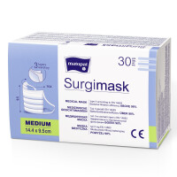 Maseczki jednorazowe medyczne Surgimask typ II Matopat 30 szt. 14.4x9.5cm