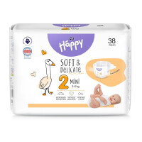 Pieluszki Bella Happy 2 Mini 3-6 kg 38 szt.